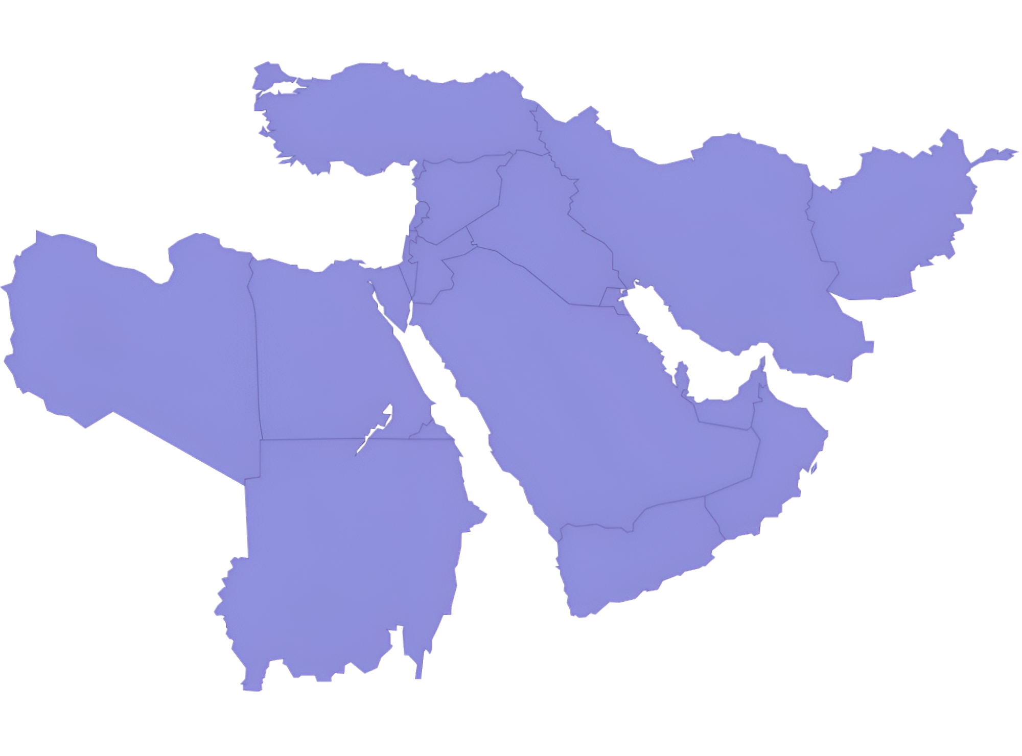 Map of Middle East